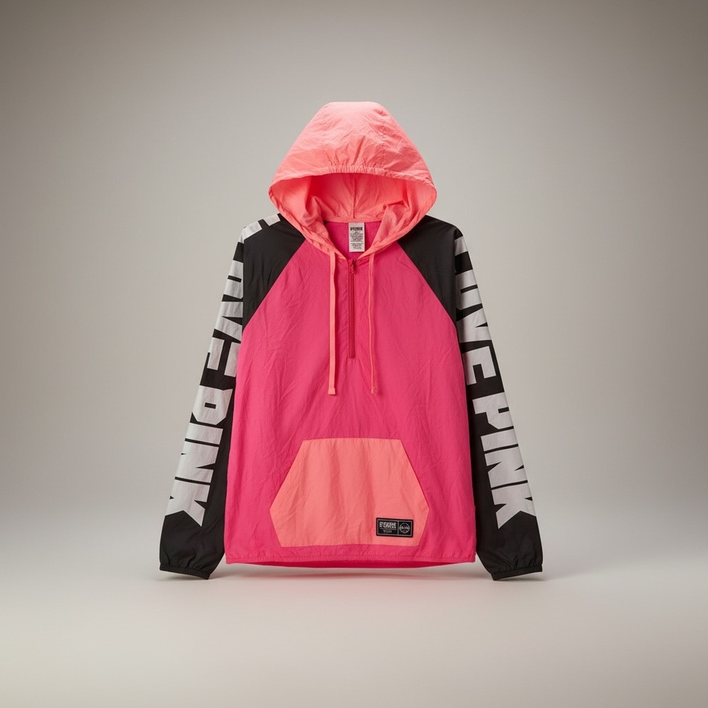 PINK Victoria's Secret® Two-Tone Pink Windbreaker Hoodie